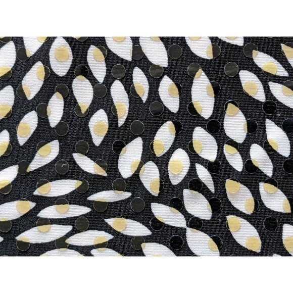 Vintage Sharagano Paris Women Shirt Dress Knit Glue-On Sequins Made In France M - Picture 9 of 10